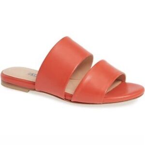 Charles David Orange Sandals Sleek Minimalist Design